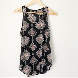 Mossimo Bohemian Patterned Top Sz Small